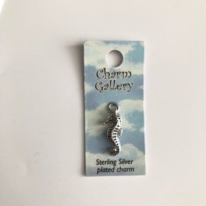Sterling Silver Plated Seahorse Charm Pendant